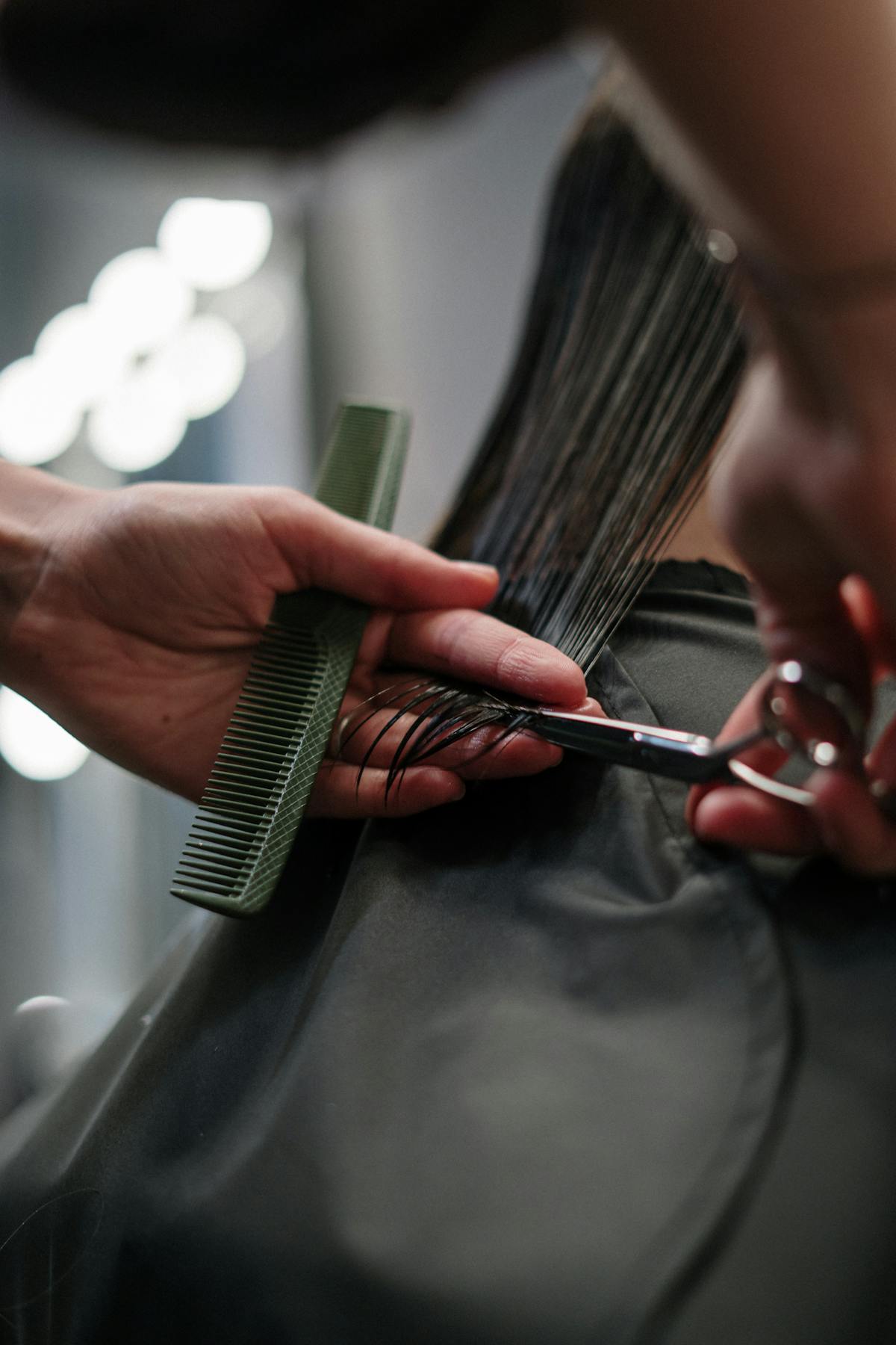 Luxury hair salon styling